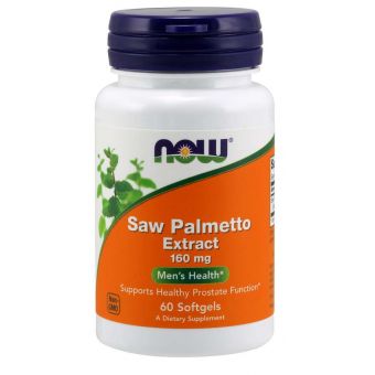 Со Пальметто, экстракт, Saw Palmetto, Now Foods, 160 мг, 60 гелевых капсул