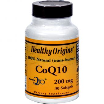 Коэнзим Q10, CoQ10 (Kaneka Q10), Healthy Origins, 200 мг, 30 гелевых капсул