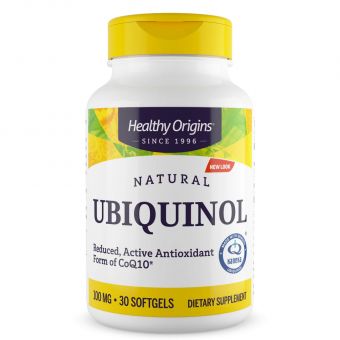 Убихинол CoQ10, Ubiquinol, Healthy Origins, 100 мг, 30 гелевых капсул