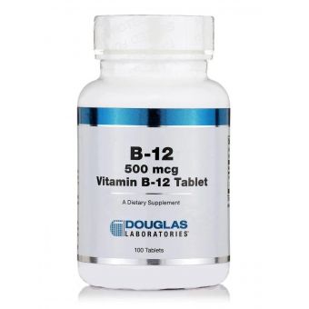 Вітамін В12, Vitamin B-12, Douglas Laboratories, 500 мкг, 100 таблеток