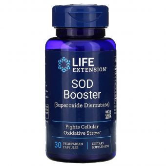 Супероксиддисмутаза, SOD Booster, Life Extension, 30 вегетаріанських капсул