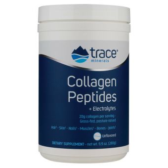 Коллагеновые пептиды, Collagen Peptides, Trace Minerals Research, порошок, без вкуса, 280 г