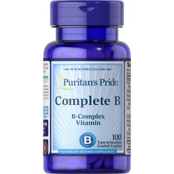 Комплекс витаминов группы В, Complete B, Puritan's Pride, 100 капсул