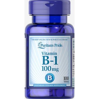 Вітамін В1, Vitamin B-1, Puritan's Pride, 100 мг, 100 таблеток