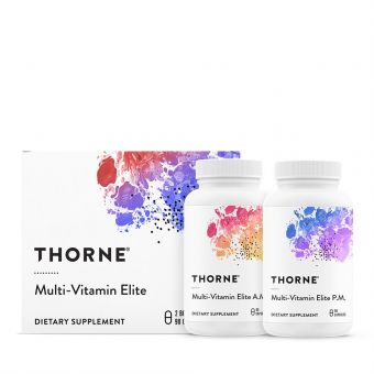 Мультивітаміни еліт до полудня і після полудня, Multi-Vitamin Elite Details, Thorne, 2 пляшки по 90 капсул