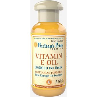 Витамин Е, Vitamin E-Oil, Puritan's Pride, 30000 МЕ, масло, 74 мл