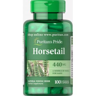 Хвощ польовий, Horsetail, Puritan's Pride, 440 мг, 100 капсул