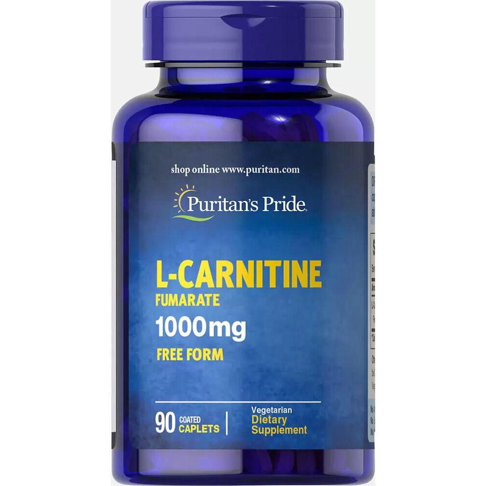 L-карнитин фумарат, L-Carnitine Fumarate, Puritan's Pride, 1000 мг, 90 капсул