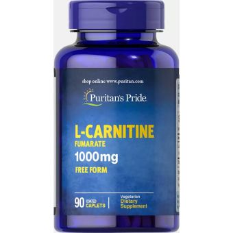 L-карнітин фумарат, L-Carnitine Fumarate, Puritan's Pride, 1000 мг, 90 капсул