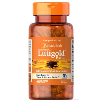 Лютеїн з зеаксантином, Healthy Eyes® Lutigold Extra, Puritan's Pride, 60 гелевих капсул