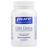 ДИМ детокс, DIM Detox, Pure Encapsulations, поддержка детоксикации печени и метаболизма гормонов, 60 капсул