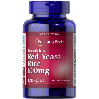 Красный дрожжевой рис, Red Yeast Rice, Puritan's Pride, 600 мг, 120 капсул