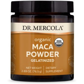 Мака, Organic Maca, Dr. Mercola, органічний порошок, 76,5 г