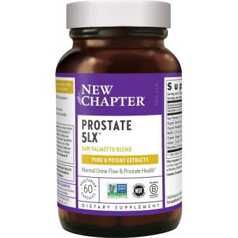 Поддержка простаты, Prostate 5LX, New Chapter, 60 вегетарианских капсул