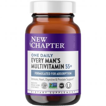 Мультивитамины для мужчин 55+, Man's Multivitamin, New Chapter, 1 в день, 48 таблеток