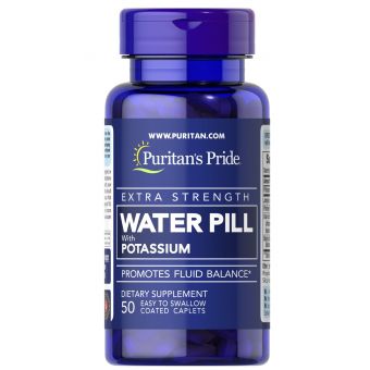 Поддержка водного баланса, Extra Strength Water Pill, Puritan's Pride, 50 каплет