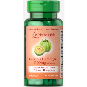 Гарциния камбоджийская, Garcinia Cambogia, Puritan's Pride, 750 мг, 60 каплет