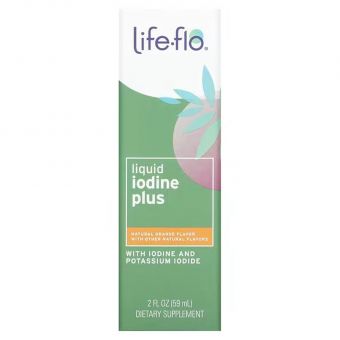 Йод с натуральным вкусом апельсина, Liquid Iodine, Life Flo Health, 59 мл