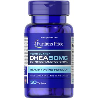 ДГЕА, Дегідроепіандростерон, DHEA, Puritan's Pride, 50 мг, 50 таблеток