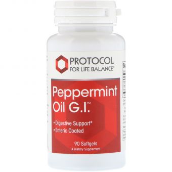 Масло м'яти перцевої, Peppermint Oil GI, Protocol for Life Balance, 90 кап.