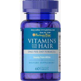 Вітаміни для волосся, Vitamins for the Hair, Puritan's Pride, 60 таблеток