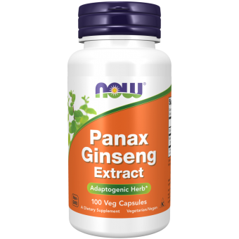 Женьшень, Panax Ginseng, Now Foods, 500 мг, 100 вегетарианских  капсул