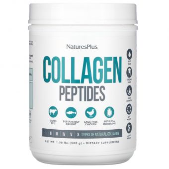 Коллагеновые пептиды, Collagen Peptides, Nature's Plus, 588 г