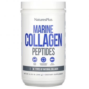 Пептиды морского коллагена, Marine Collagen Peptides, Nature's Plus, 244 г