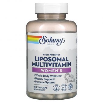 Мультивитамины липосомальные для женщин, Women's Liposomal Multivitamin, Solaray, 120 вегетарианских капсул