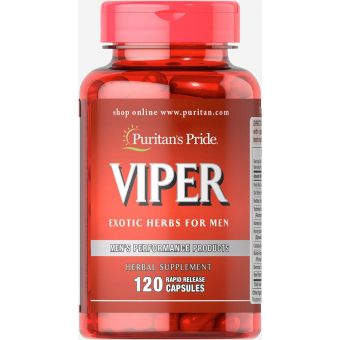 Травяная смесь для мужчин, Viper Exotic Herb, Puritan's Pride, 120 капсул быстрого высвобождения