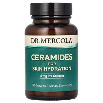 Керамиды для увлажнения кожи, Ceramides For Skin Hydration, Dr. Mercola, 5 мг, 30 капсул