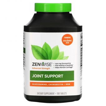 Поддержка суставов, Joint Support, Zenwise Health, повышенная сила, 180 таблеток