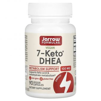 7-Кето ДГЭА дегидроэпиандростерон, 7-Keto DHEA, Jarrow Formulas, 100 мг, 90 капсул