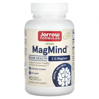 Витамины для мозга, MagMind, Jarrow Formulas, 90 капсул