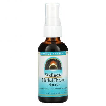 Спрей для горла заспокійливий Throat Spray, Source Naturals, Wellness, трав'яний, 59.14 мл.