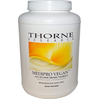 Протеин вегетарианский, вкус ванили, Medipro Vegan, Thorne, 1,320 г