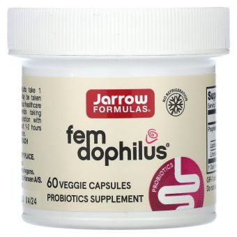  Дофилус для женщин, Women's Fem Dophilus, Jarrow Formulas, 60 капсул