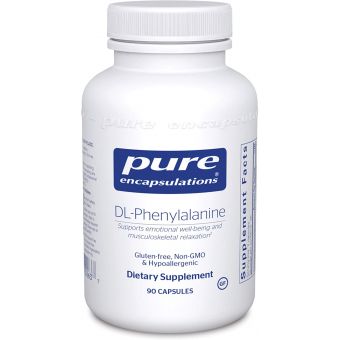 DL-фенілаланін, DL-Phenylalanine, Pure Encapsulations, 90 капсул