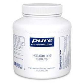 L-глютамін 1000 мг, l-Glutamine 1000 mg, Pure Encapsulations, 90 капсул