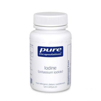 Йод (йодид калію), Iodine (potassium iodide), Pure Encapsulations, 120 капсул