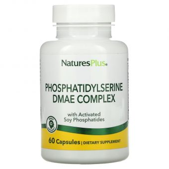 Фосфатидилсерин і ДМАЕ, Phosphatidylserine DMAE, Nature's Plus, комплекс, 60 капсул