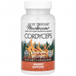 Кордицепс, Cordyceps, Fungi Perfecti, Host Defense, для защиты организма, энергетическая поддержка, 60 вегетарианских капсул