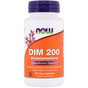 Дииндолилметан, DIM-200, Now Foods, 90 вегетарианских капсул