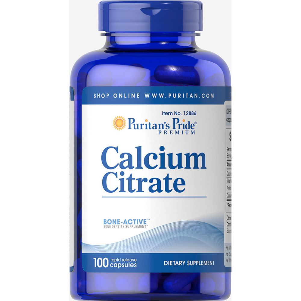 Кальций цитрат, Calcium Citrate, Puritan's Pride, 100 капсул