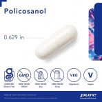 Поликозанол, Policosanol, Pure Encapsulations, для поддержки здорового липидного обмена и сердечно-сосудистой функции, 20 мг, 120 капсул