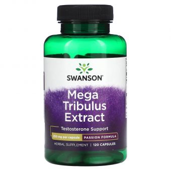 Трибулус Екстра, Mega Tribulus Extract, Swanson, 250 мг, 120 капсул