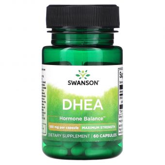 ДГЕА (дегідроепіандростерон), Ultra DHEA, Swanson, 100 мг, 60 капсул