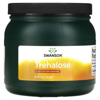 Чистая трегалоза, 100% Pure Trehalose, Swanson, порошок, 454 г