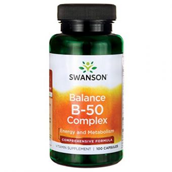 Комплекс вітамінів В-50, Balance Vitamin B-50, Swanson, 100 капсул