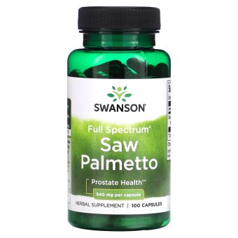 Со пальметто, Saw Palmetto, Swanson , 540 мг, 100 капсул